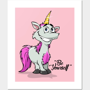 Be Yourself - Unicorn #2    Lt Tees Posters and Art